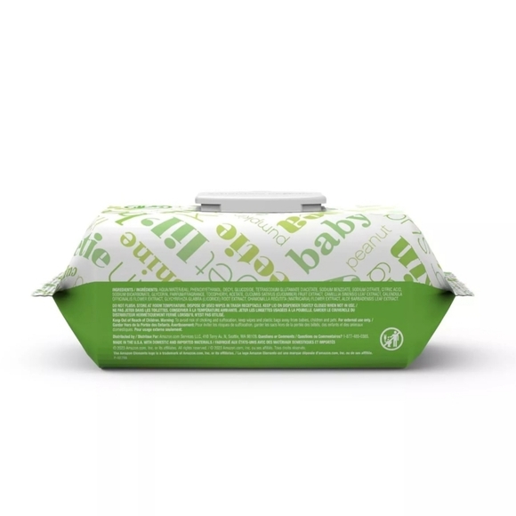 Lot of 2 Amazon Elements Baby Wipes Fresh Scent Total 180 Wipes Exp 07/2026 New - Picture 7 of 7